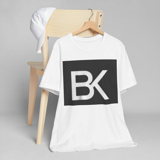 T-Shirt BK Logo — Graphique Carré Noir Homme & Femme