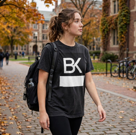T-Shirt Oversize BK Stripe - Noir