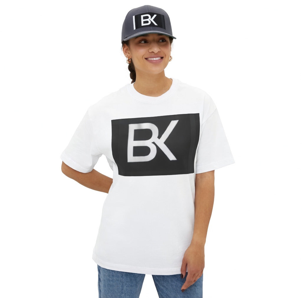 T-Shirt Oversize BK Logo — Streetwear Graphique Noir Homme & Femme