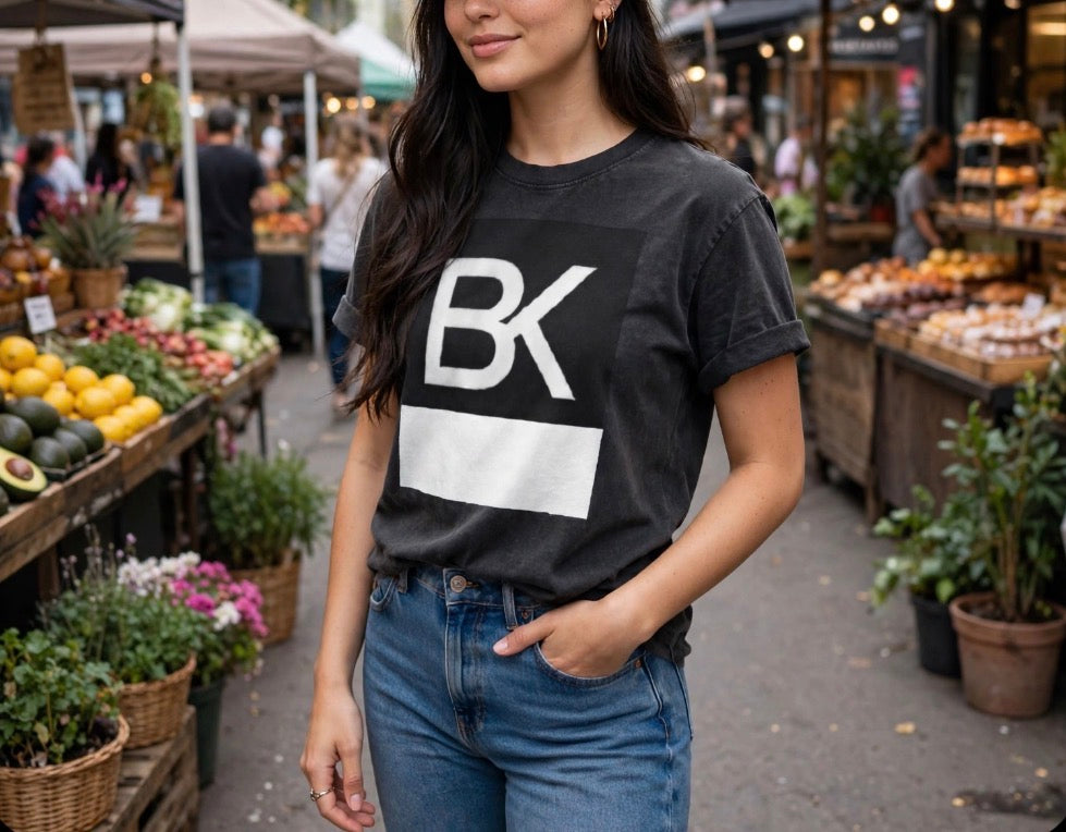 T-Shirt Oversize BK Stripe - Noir