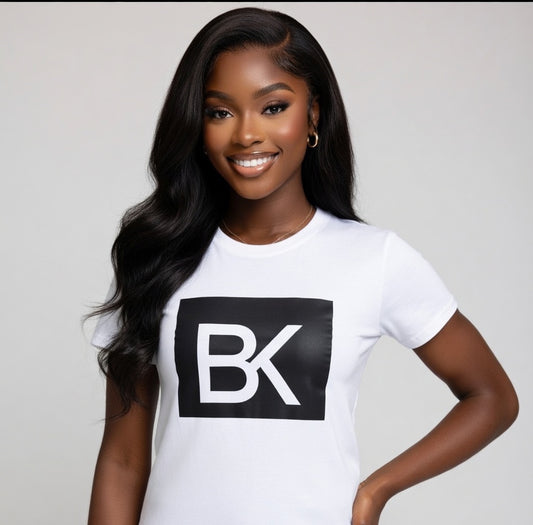 T-Shirt BK Logo Femme — Streetwear Minimaliste Boutique KOLO