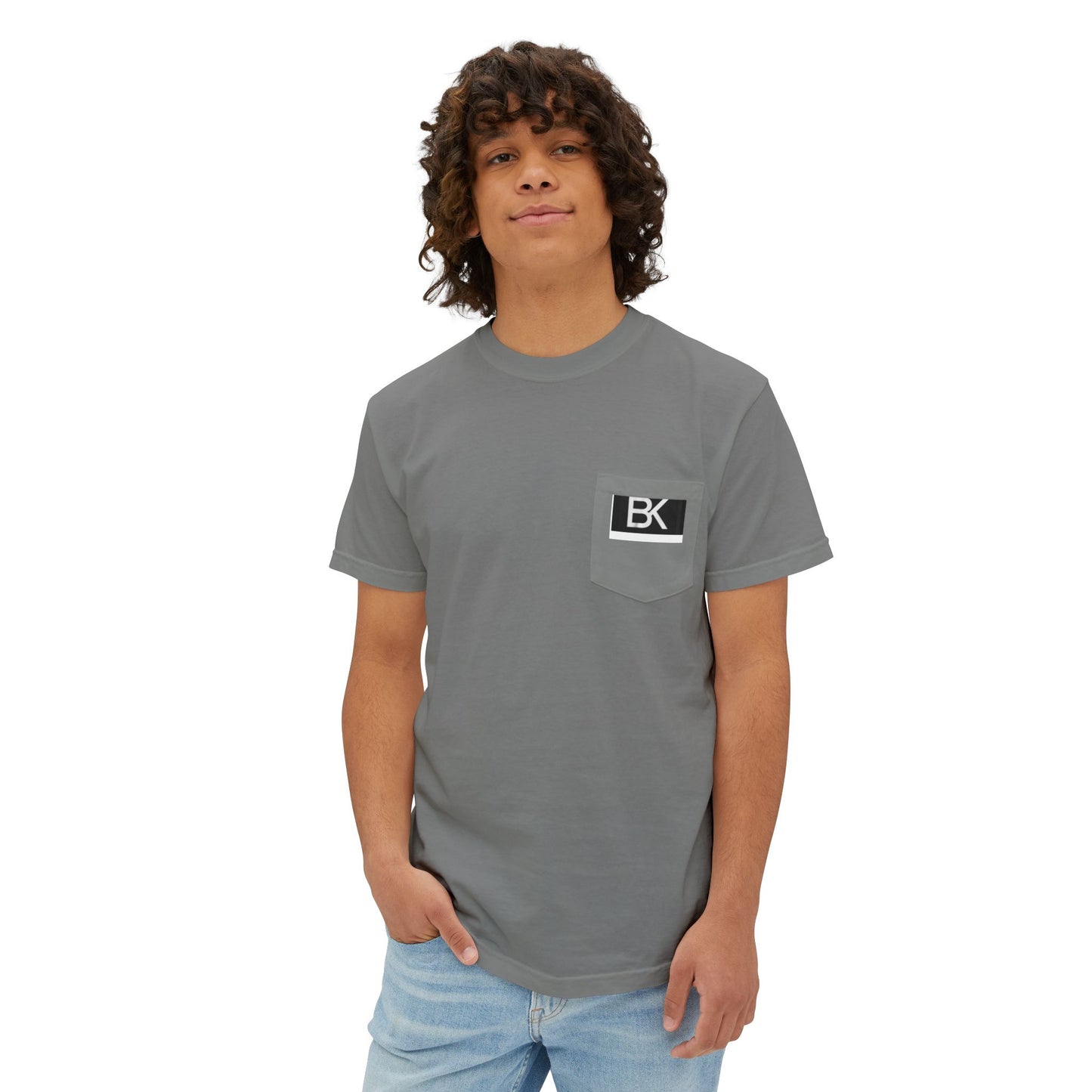 T-Shirt BK Logo Poche — Streetwear Discret Homme & Femme