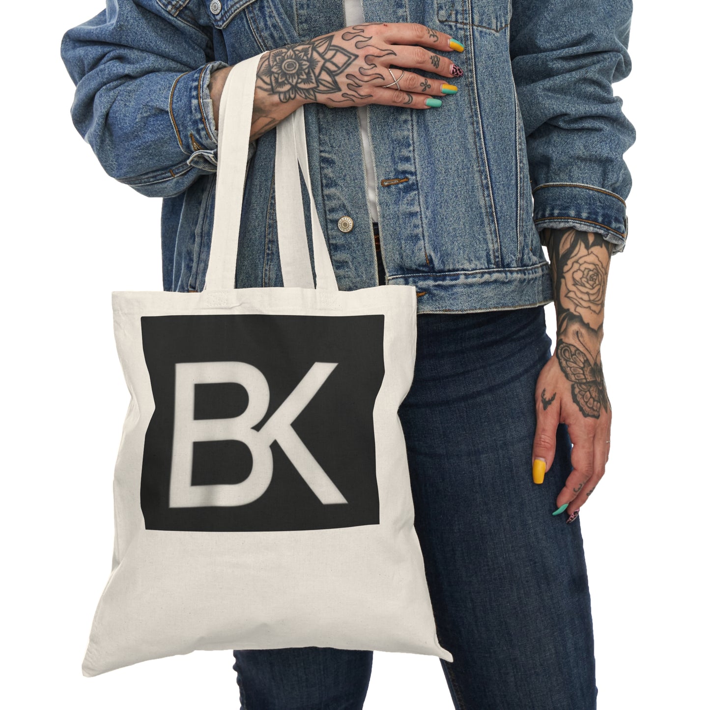 Tote Bag BK Logo — Sac Cabas Canvas Naturel | Boutique KOLO