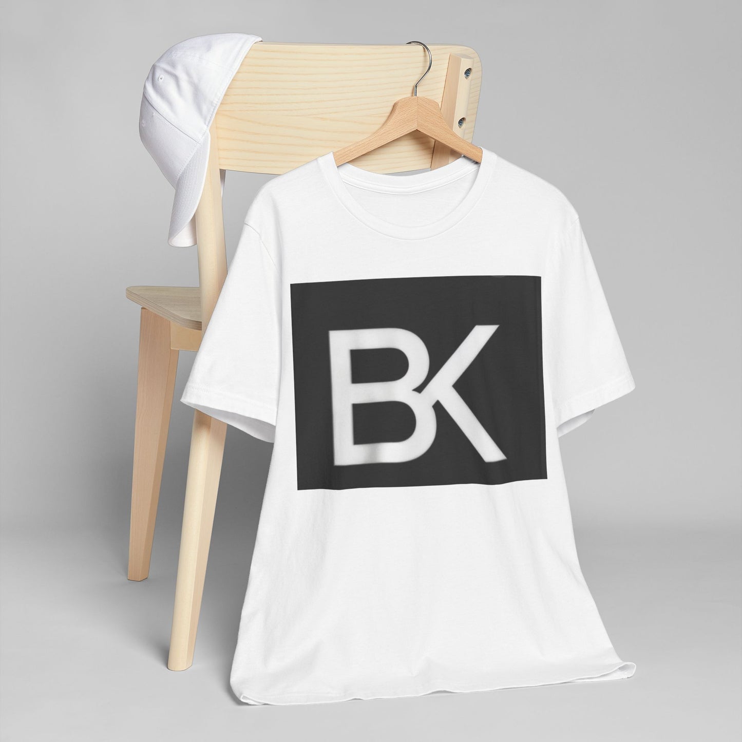 T-Shirt BK Logo — Graphique Carré Noir Homme & Femme