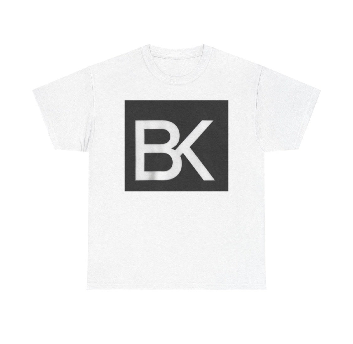 T-Shirt BK Logo Heavy Cotton — Streetwear Unisexe Blanc Noir Gris