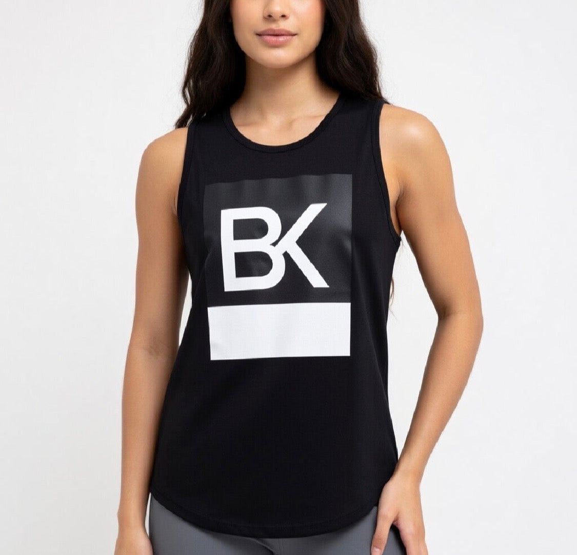 Débardeur Femme BK Logo — Muscle Tank Streetwear Noir