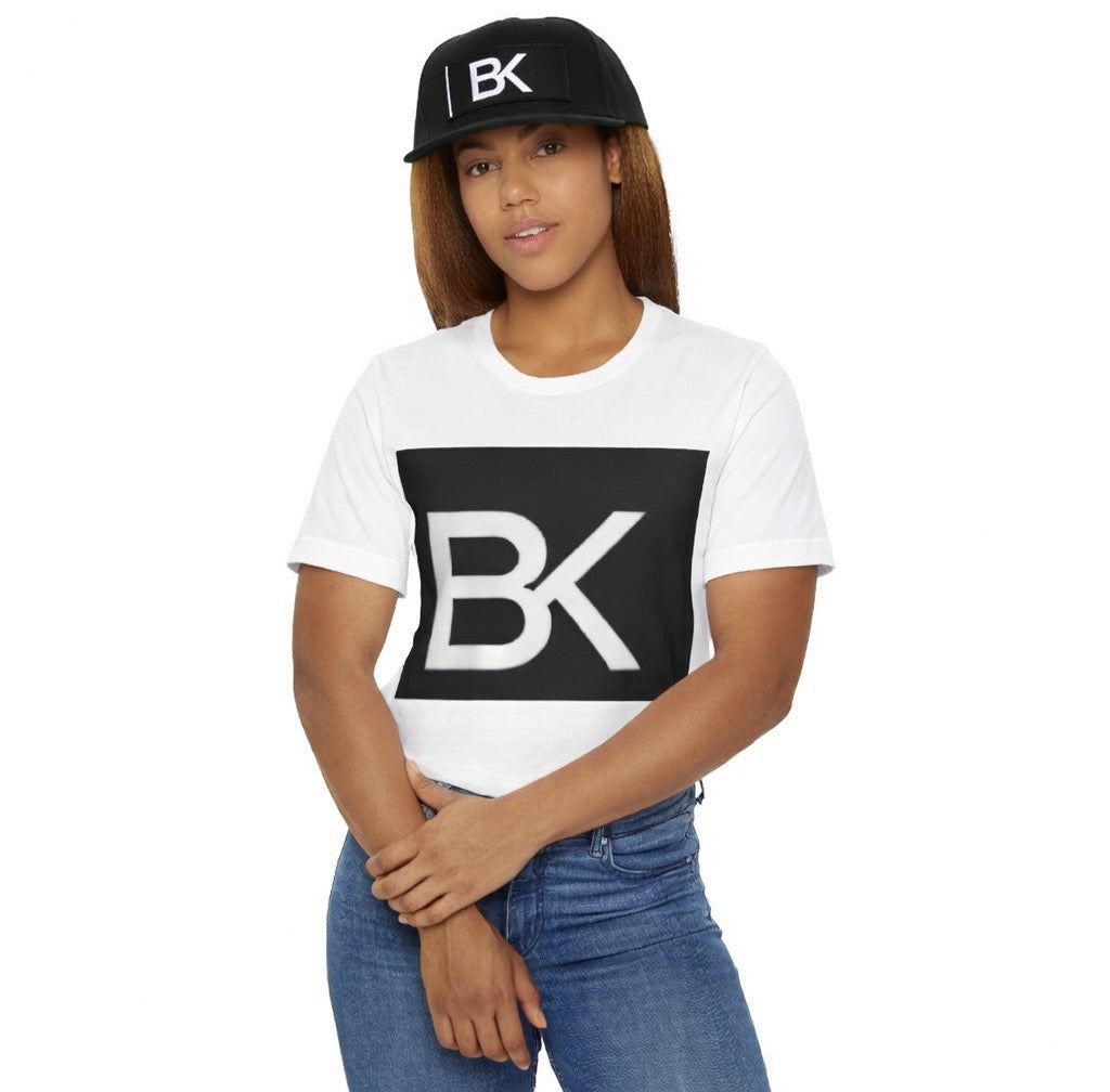 T-Shirt BK Logo — Graphique Carré Noir Homme & Femme