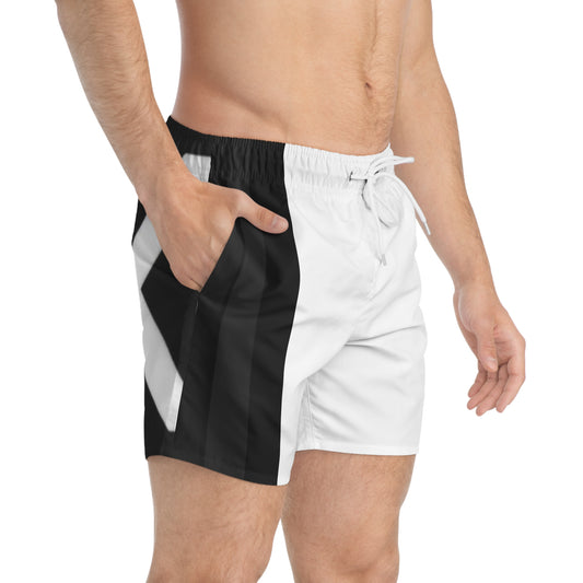 Short de Bain Homme BK Logo — Maillot de Bain Streetwear Noir & Blanc | Boutique KOLO