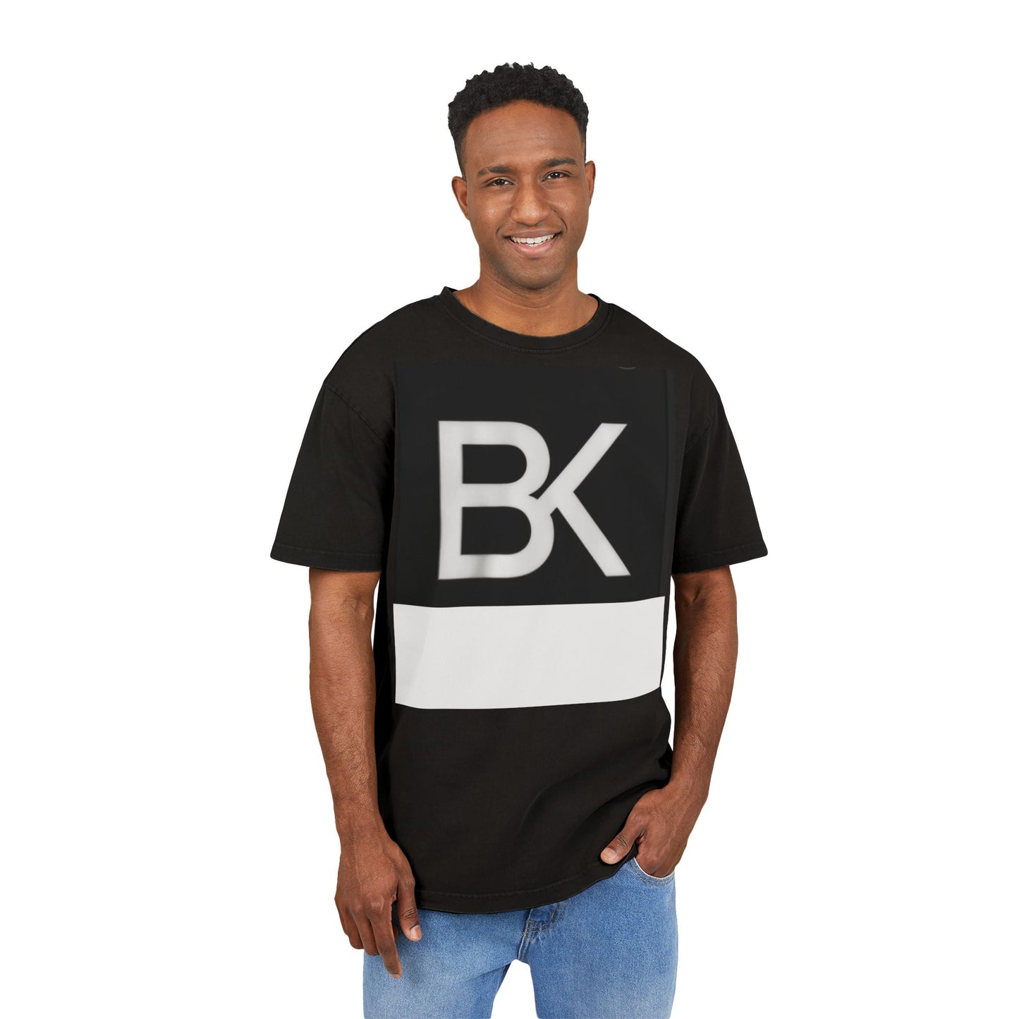 T-Shirt BK Logo Acid Wash — Oversize Streetwear Homme & Femme