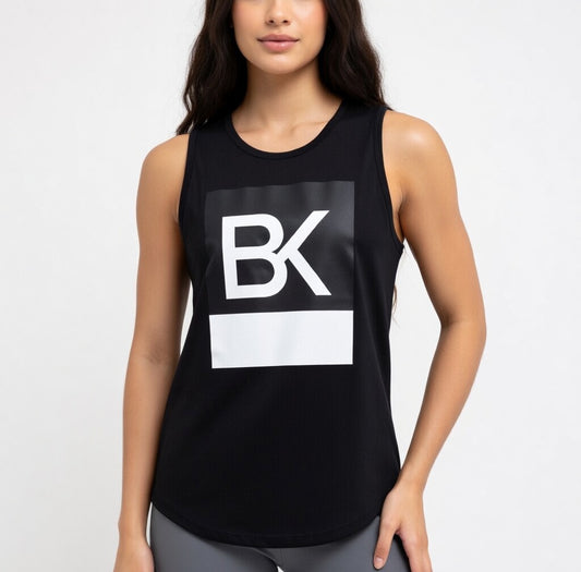 Débardeur Femme BK Logo — Muscle Tank Streetwear Noir