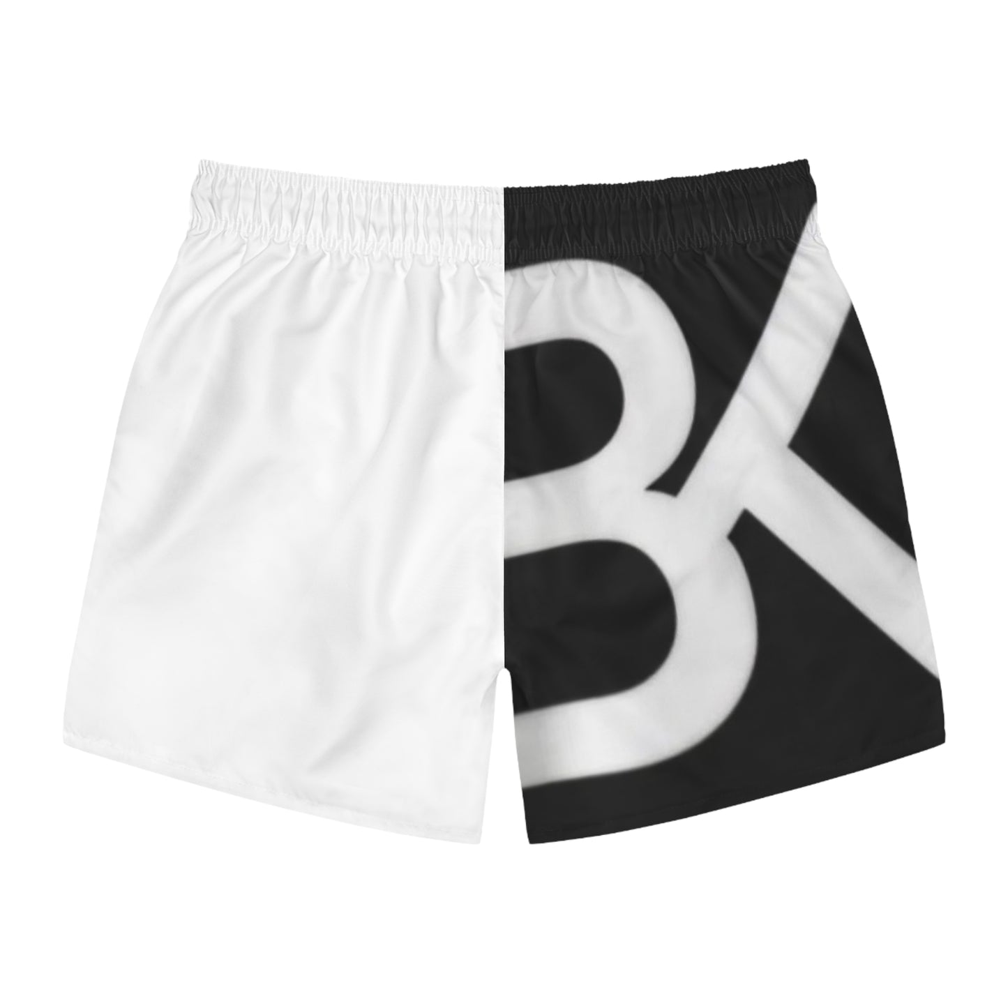 Short de Bain Homme BK Logo — Maillot de Bain Streetwear Noir & Blanc | Boutique KOLO