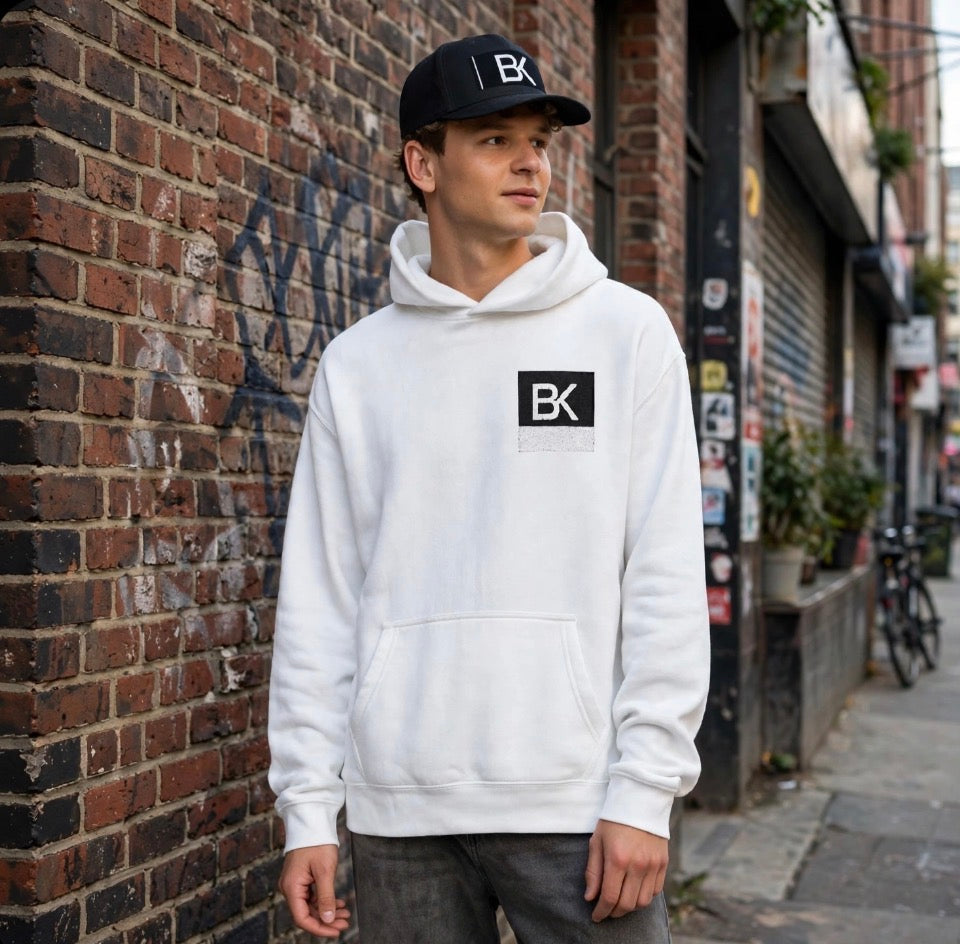 Hoodie BK Essential - Gris Chiné