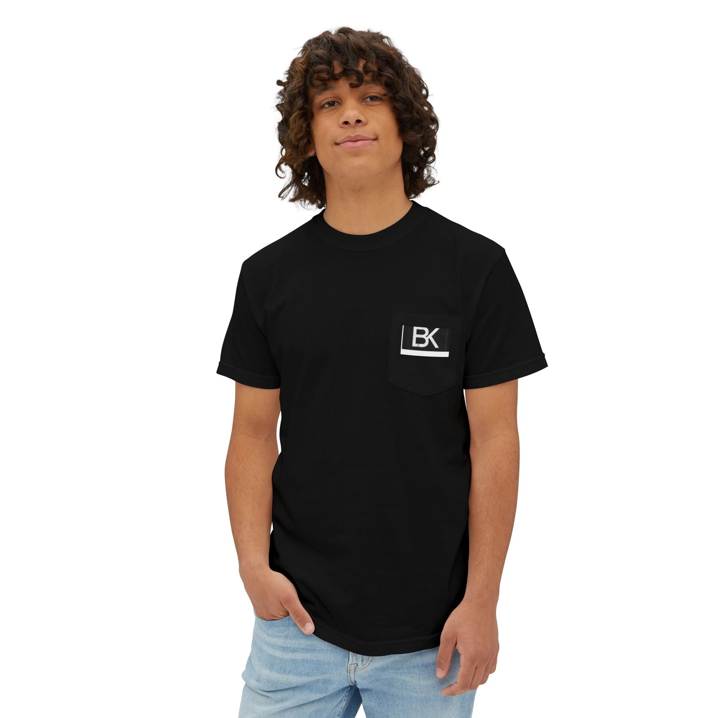 T-Shirt BK Logo Poche — Streetwear Discret Homme & Femme