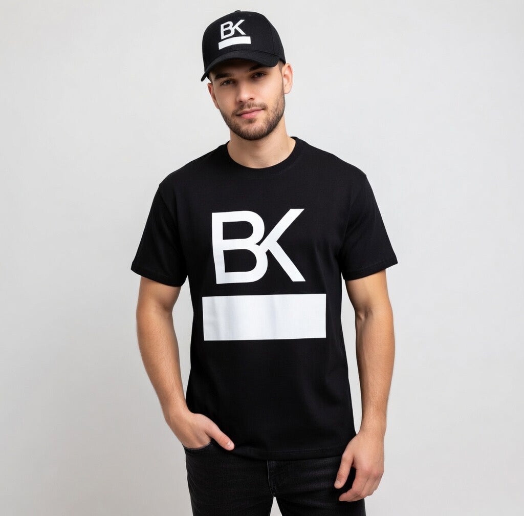 T-Shirt BK Logo Acid Wash — Oversize Streetwear Homme & Femme
