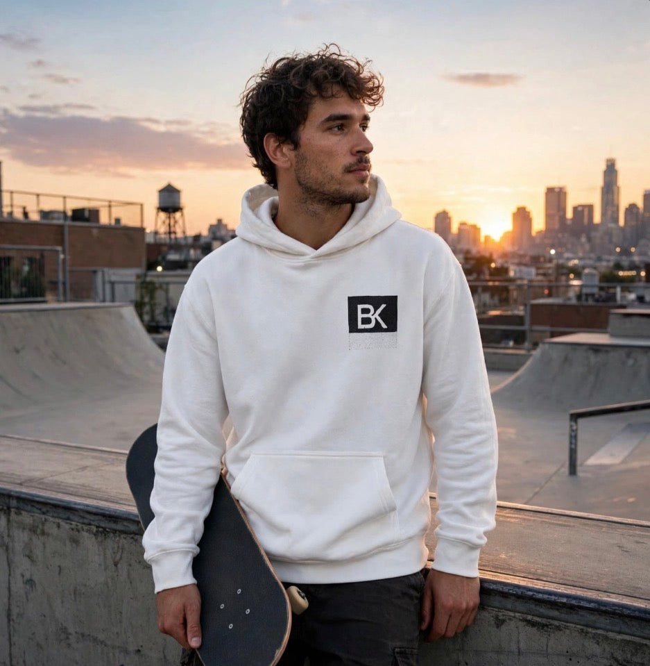 Hoodie BK Essential - Gris Chiné