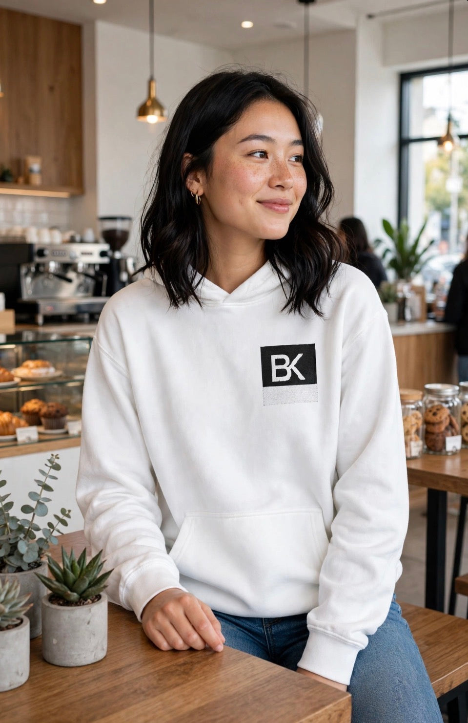 Hoodie BK Essential - Gris Chiné