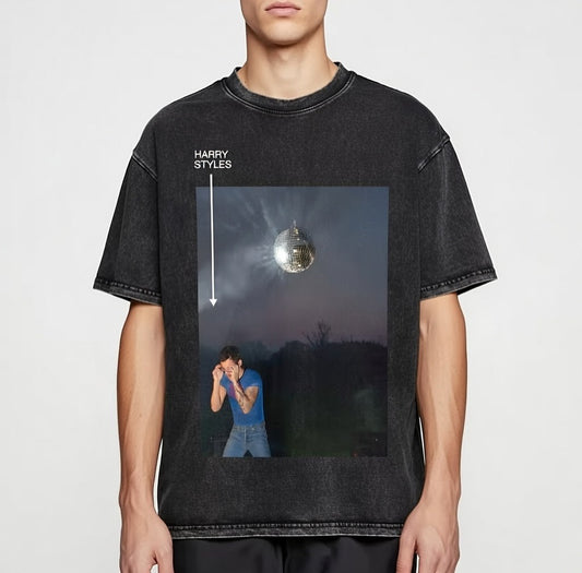 T-shirt Vintage Oversize Homme — Effet Délavé, 100% Coton”