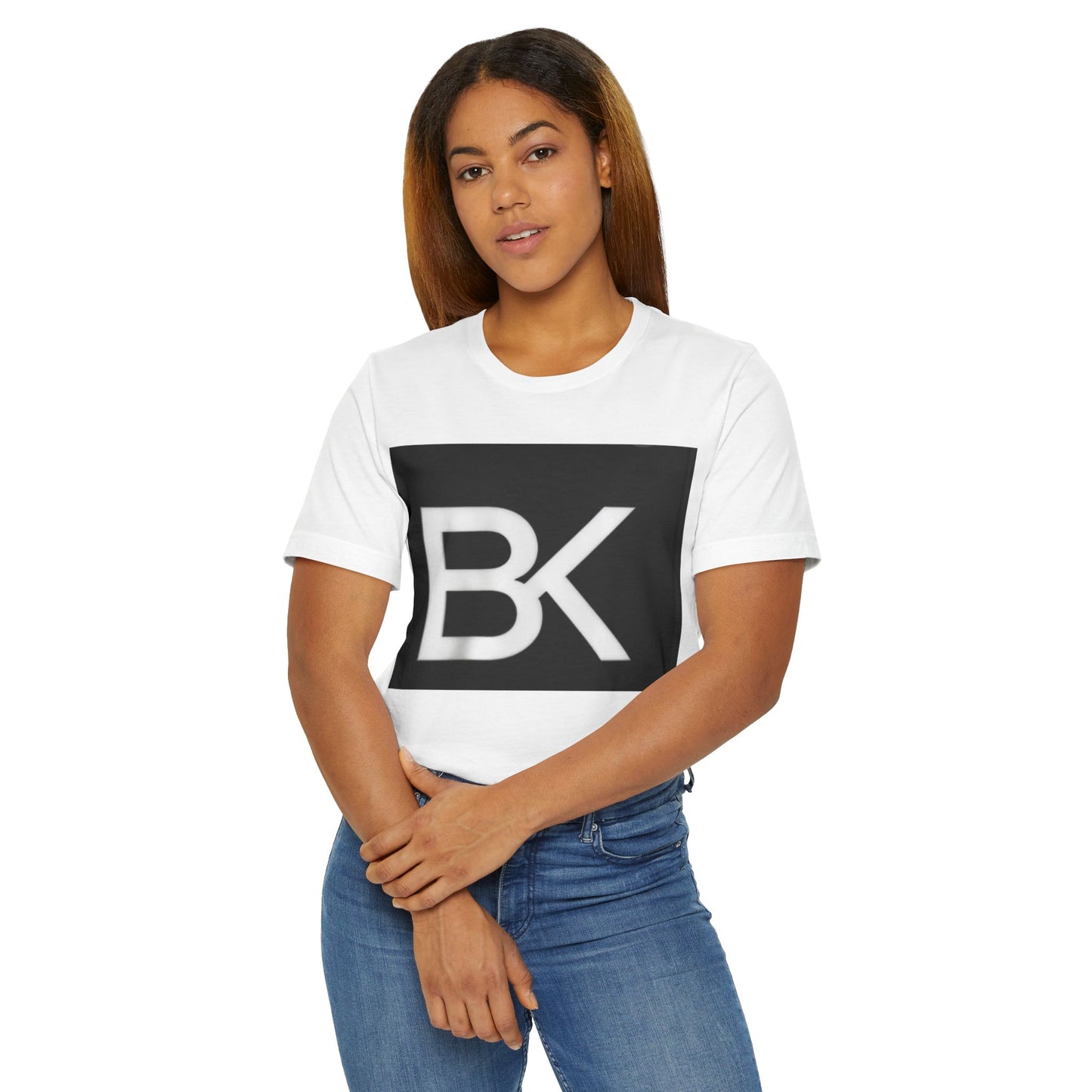 T-Shirt BK Logo — Graphique Carré Noir Homme & Femme