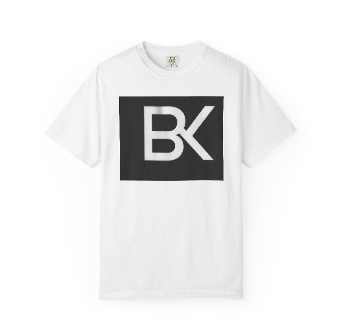 T-Shirt BK Logo Col V — Streetwear Minimaliste Homme & Femme