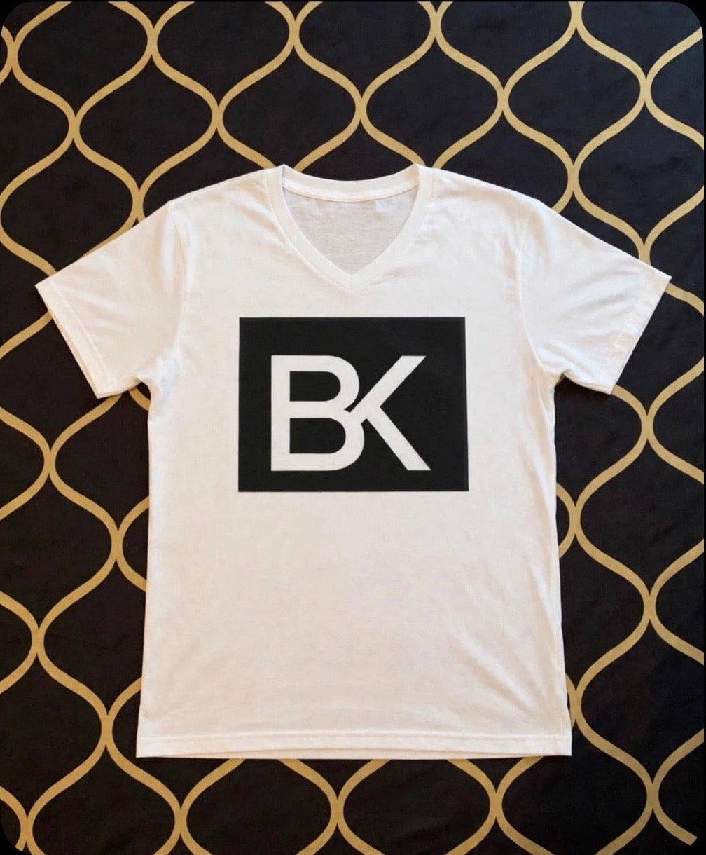 T-Shirt BK Col V - Blanc