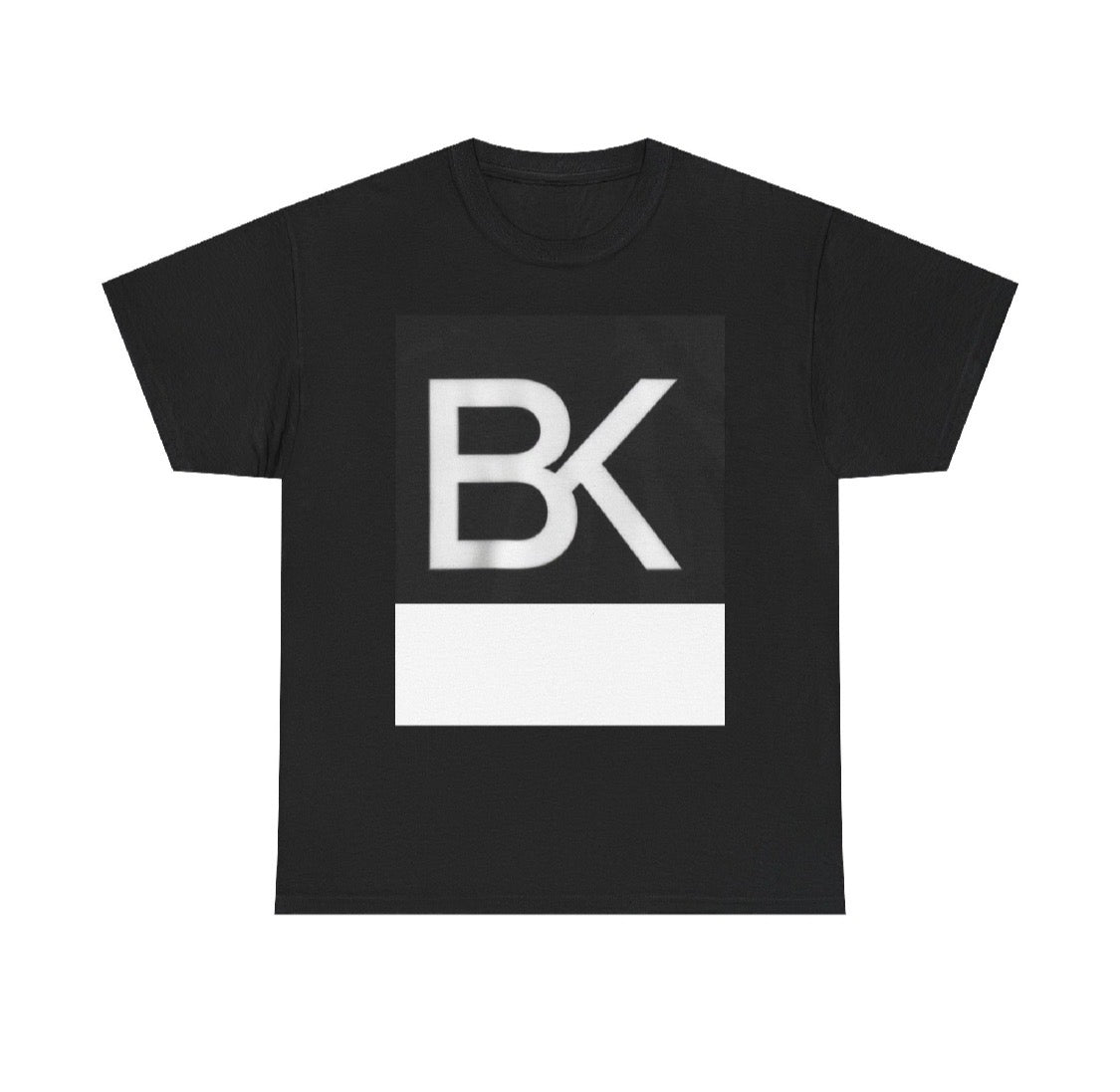 T-Shirt BK Logo Heavy Cotton — Streetwear Unisexe Blanc Noir Gris